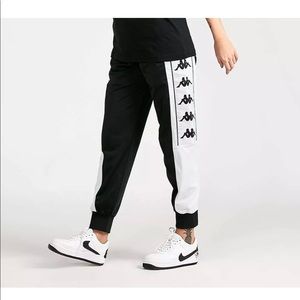Womens Kappa Black/White Small Banda Pants RRP